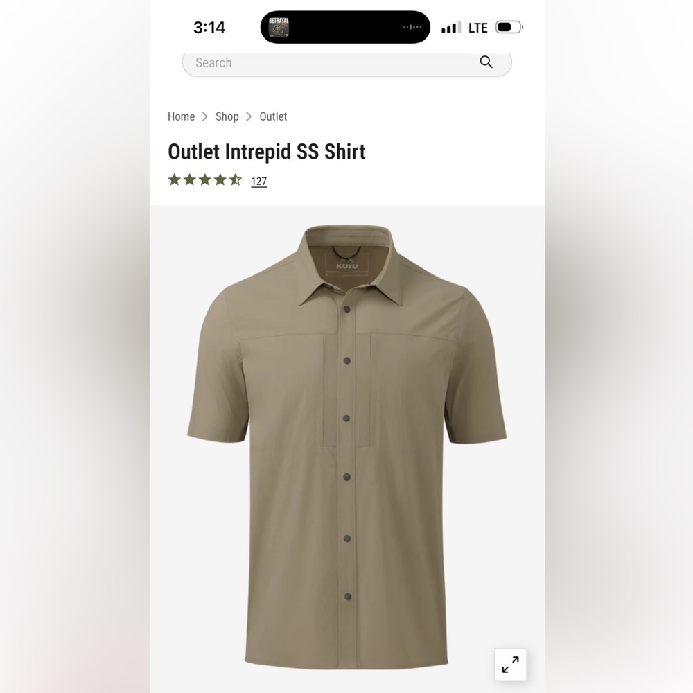 KUIU Men's Casual Button Down